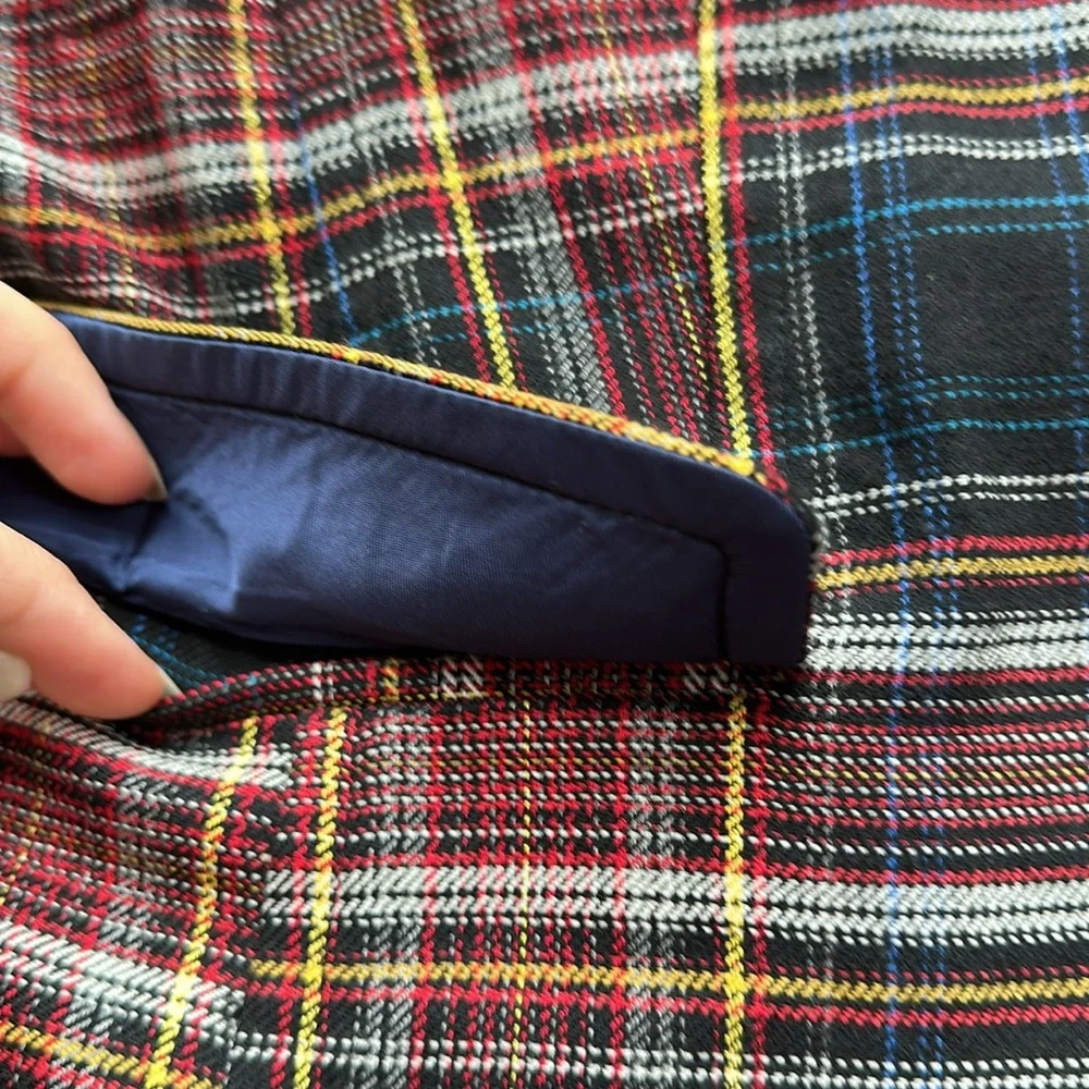 Brooks Brothers Plaid Light Jacket Wool Blend size 10 - Picture 6 of 10